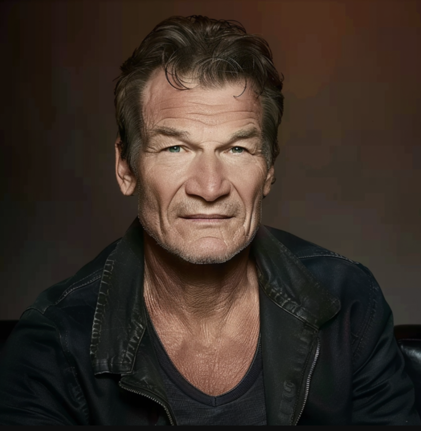 AI image of Patrick Swayze in old age | Source: Midjourney