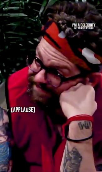 Jack Osbourne listening to his wife's touching letter from a post dated December 1, 2025. | Source: Instagram/imacelebrity