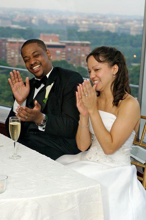 Justin and Cerina Fairfax on their wedding day. | Source: Facebook/Justin Fairfax for Governor of Virginia