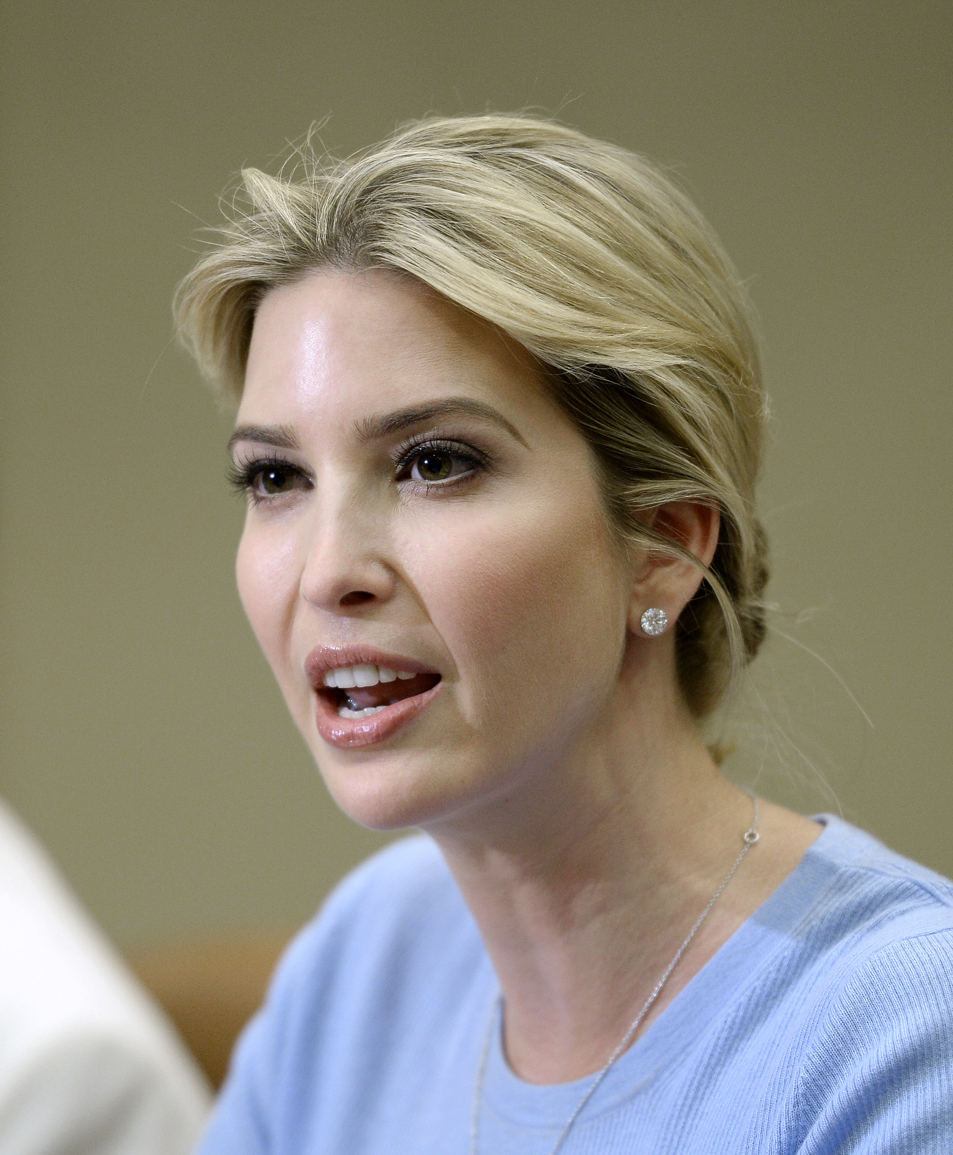 Ivanka Trump speaks at a Human Trafficking event in the Roosevelt Room of the White House on May 17, 2017, in Washington, D.C. | Source: Getty Images