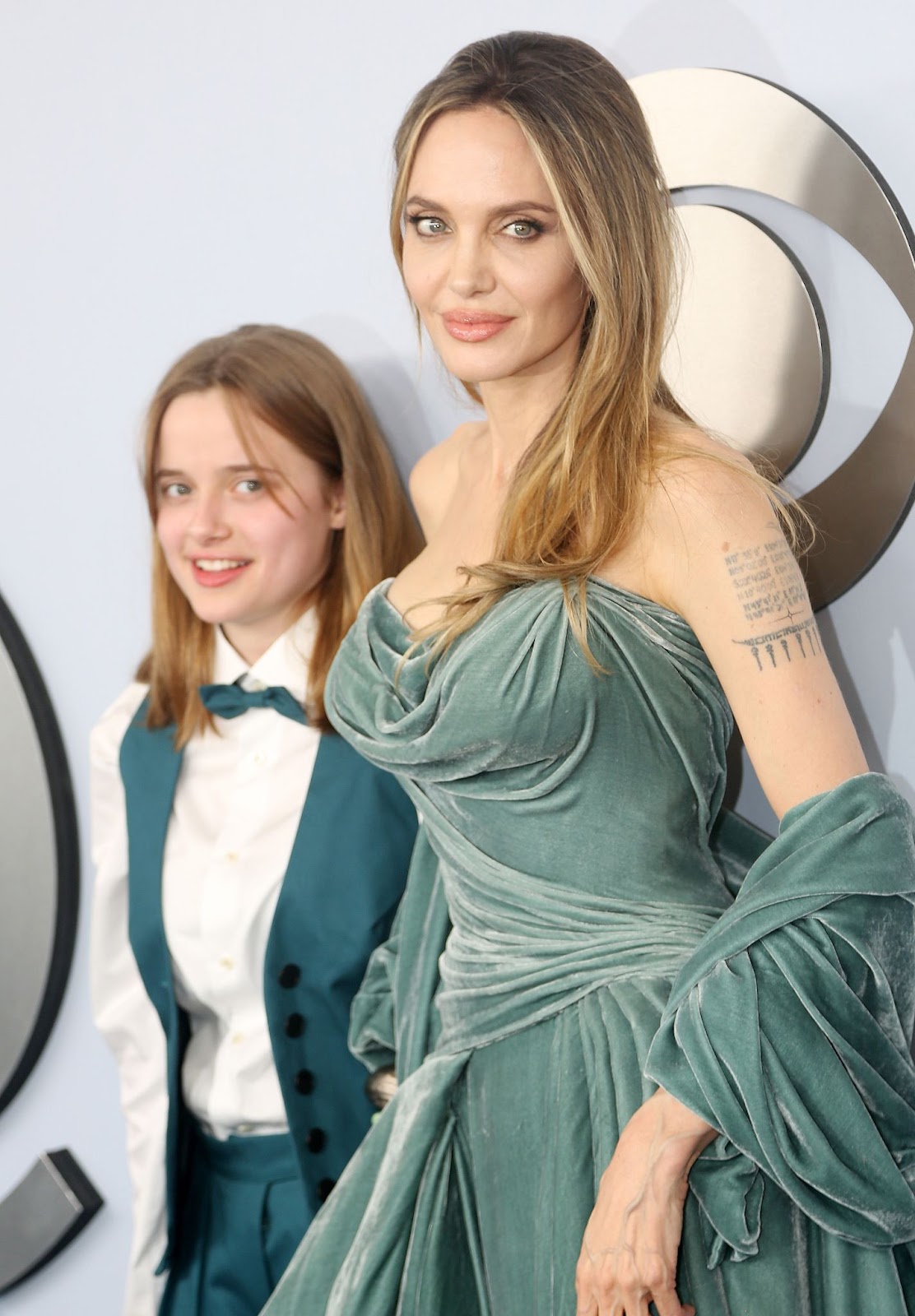 Vivienne Jolie-Pitt and Angelina Jolie at the 77th Annual Tony Awards on June 16, 2024. | Source: Getty Images