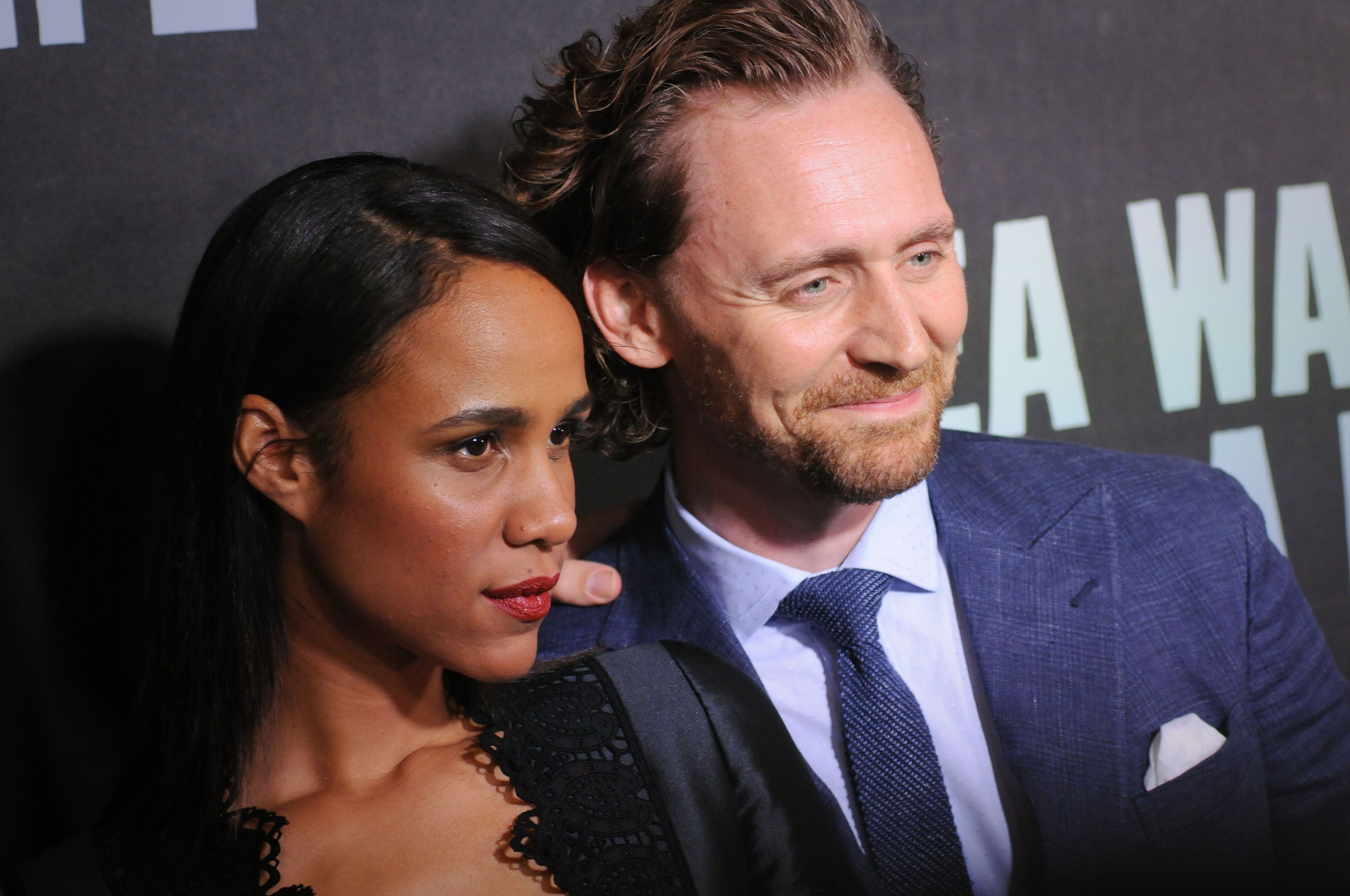 Zawe Ashton and Tom HIddleston during the "Sea Wall / A Life" Broadway Opening Night at the Hudson Theater in New York | Source: Getty Images