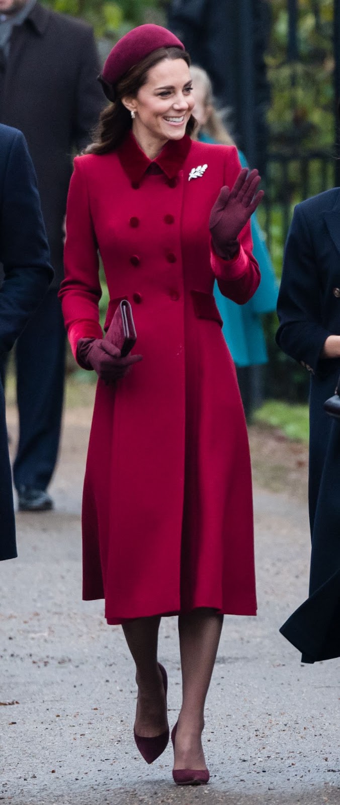 Catherine, Princess of Wales, leaving the Christmas Day church service at the Church of St. Mary Magdalene on December 25, 2018, in King's Lynn, England. | Source: Getty Images