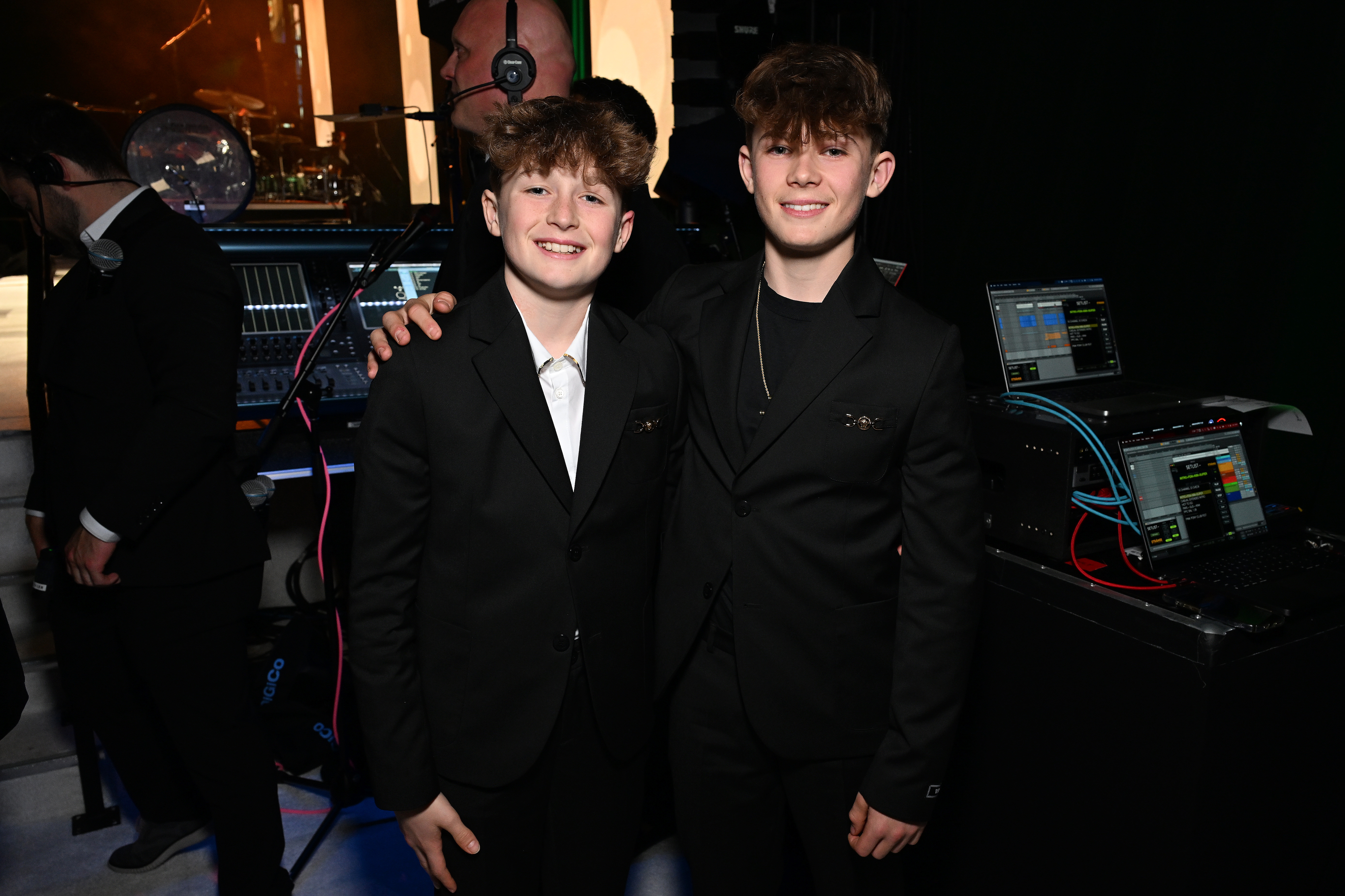 Zachary Jackson and Elijah Joseph Daniel Furnish-John posing for a picture. | Source: Getty Images