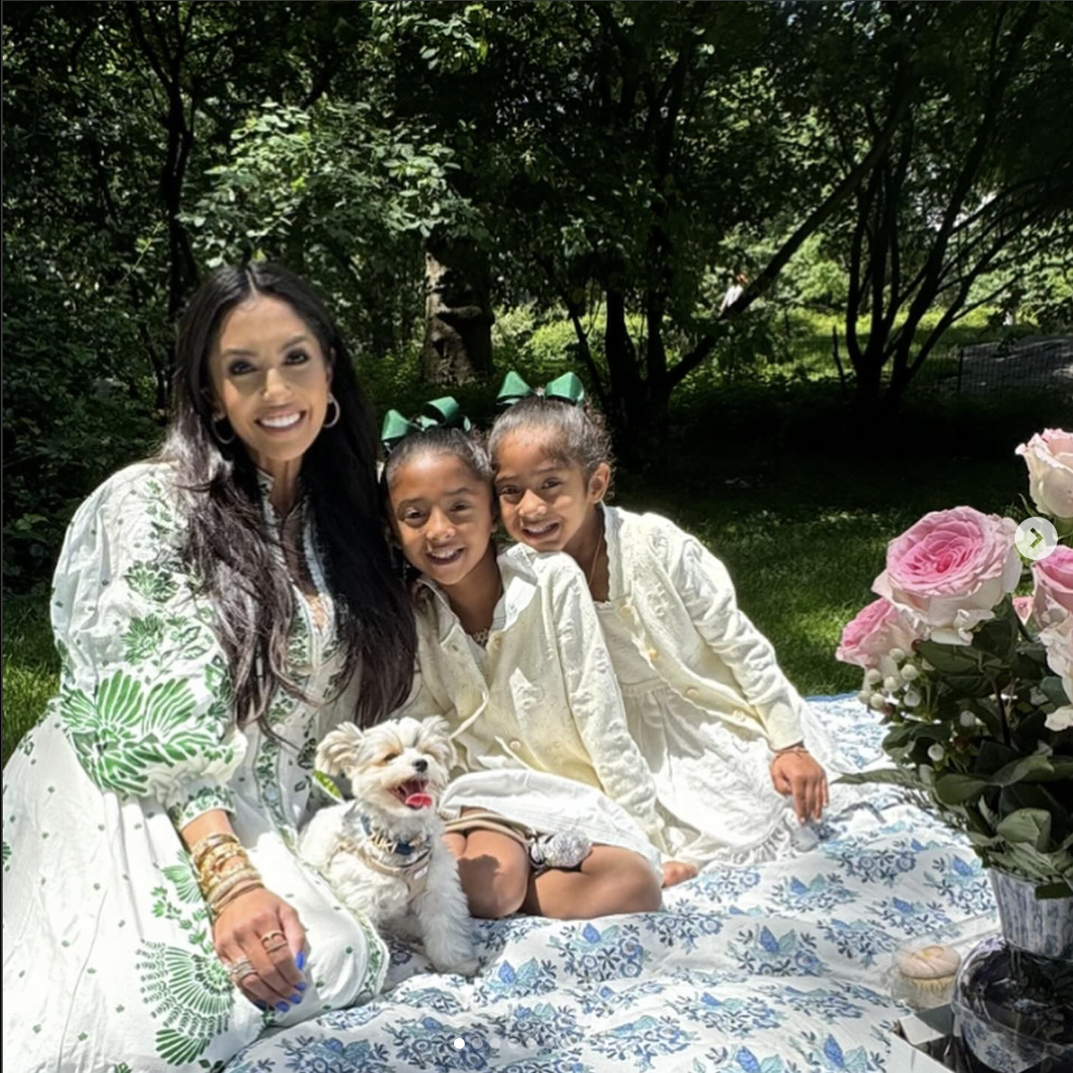 Vanessa, Bianka, and Capri Bryant enjoying a picnic, dated May 2024 | Source: Instagram/VanessaBryant