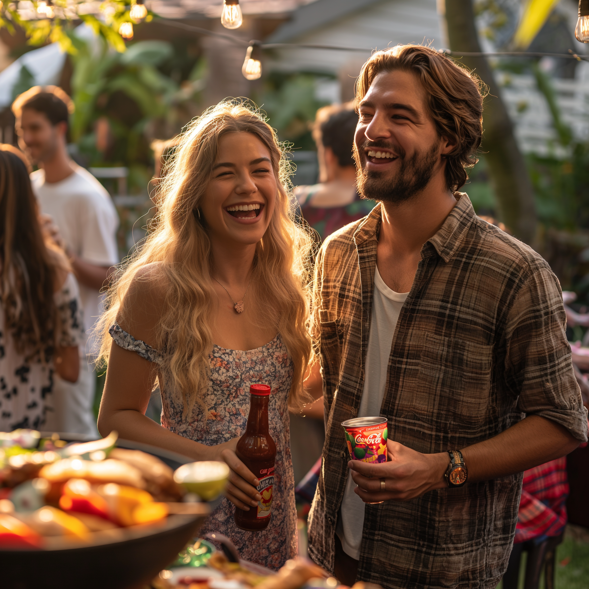 A couple enjoying themselves at a party | Source: Midjourney