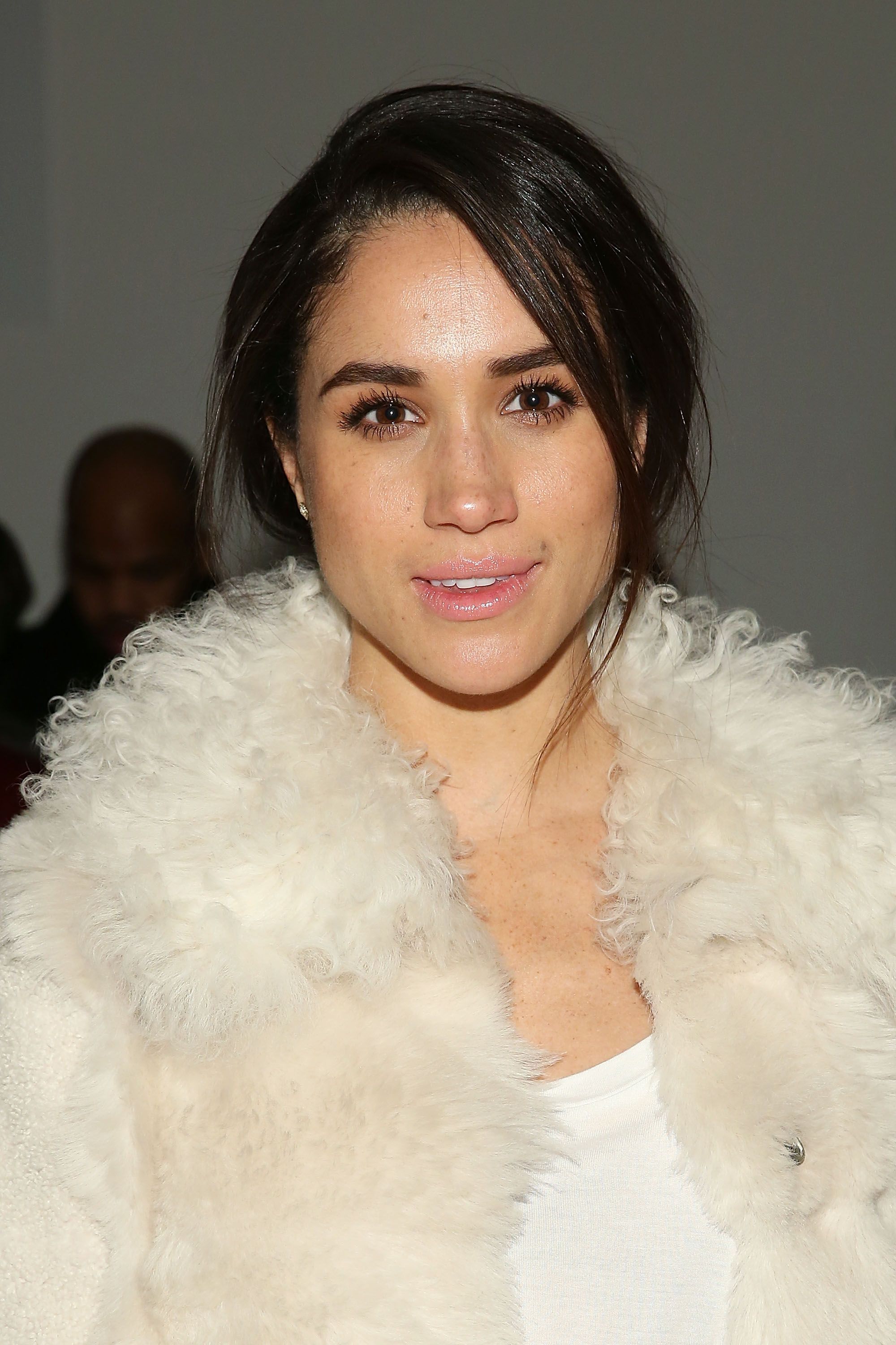 Meghan Markle during the Wes Gordon runway show during MADE Fashion Week Fall 2015 at Milk Studios on February 13, 2015 in New York City. | Source: Getty Images
