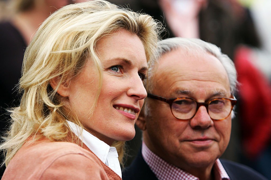 Maria Furtwängler und ihr Ehemann Hubert Burda sehen sich das Endspiel zwischen Philipp Kohlschreiber und Mikhail Youzhny München an (Foto von Sandra Behne / Bongarts) I Quelle: Getty Images