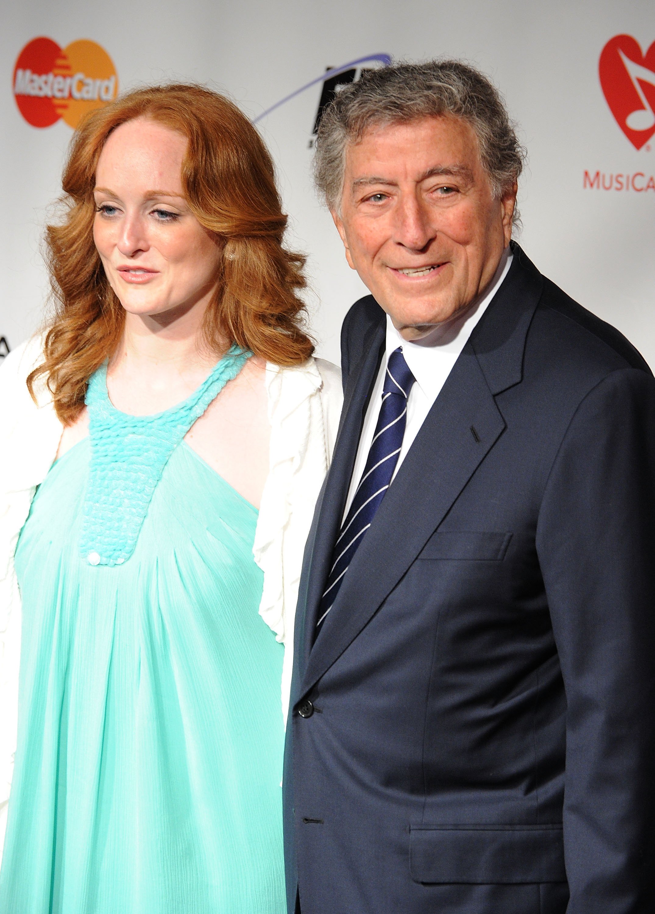 Tony Bennett and daughter Antonia Bennett arrive at the 2010 MusiCares Person Of The Year Tribute To Neil Young at the Los Angeles Convention Center on January 29, 2010, in Los Angeles, California. | Source: Getty Images