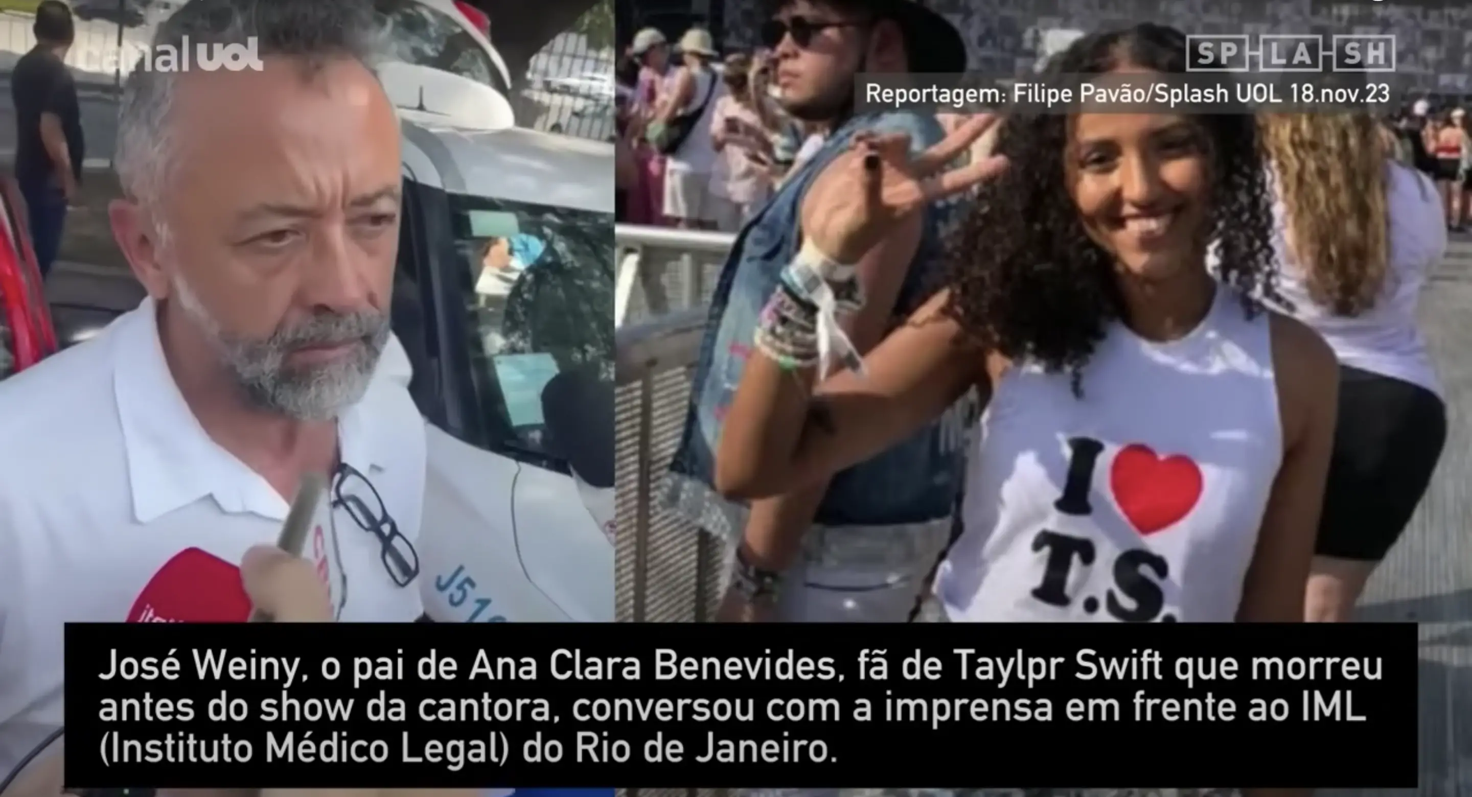 Weiny Machado, father of Ana Clara Benedives Machado, gives interview after her passing | Source: Youtube.com/@uol