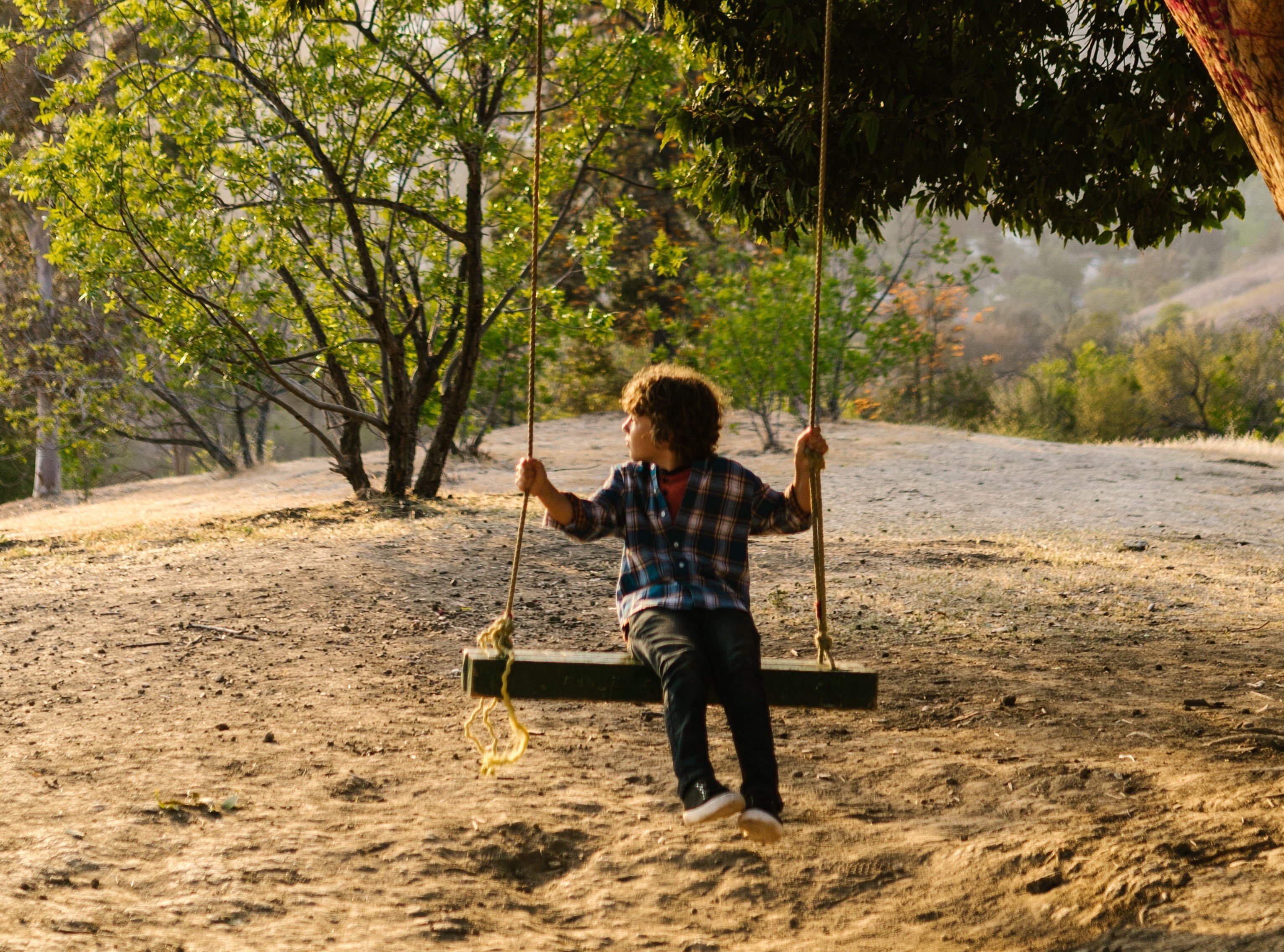 Ken arrived with his friends to push OP off the swing | Photo: Pexels