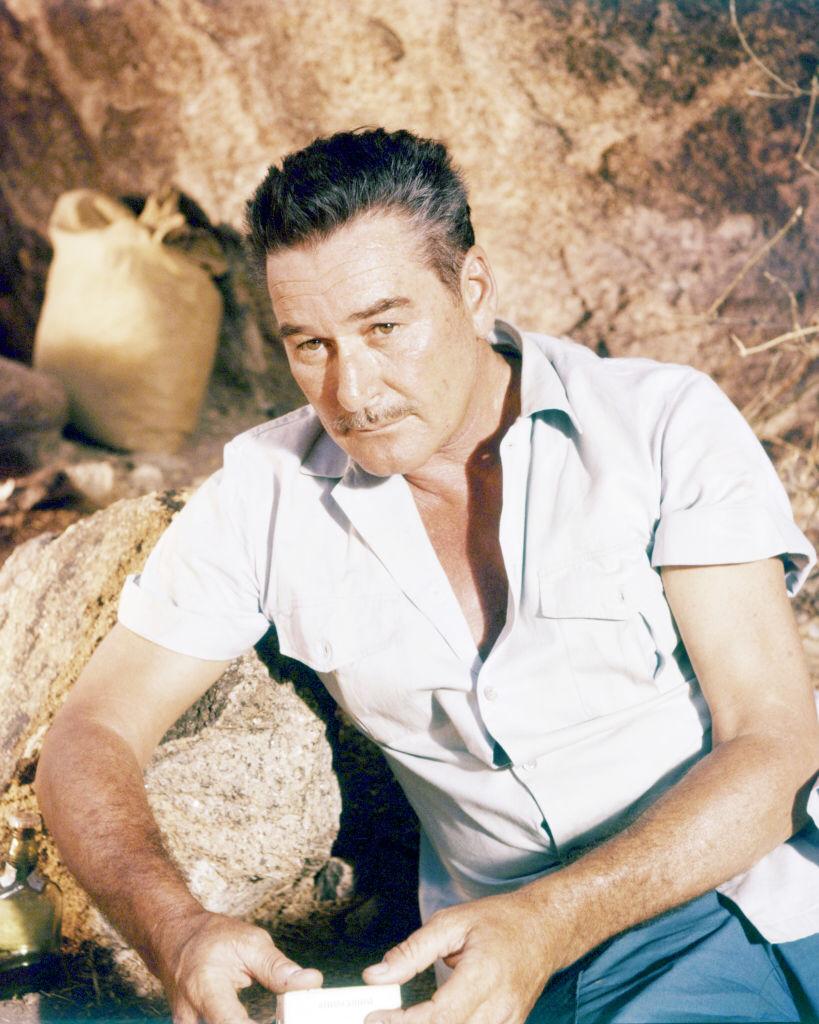 Australian-born American actor Errol Flynn  in a promotional portrait for 'The Roots Of Heaven', directed by John Huston, 1958 | Photo: Getty Images