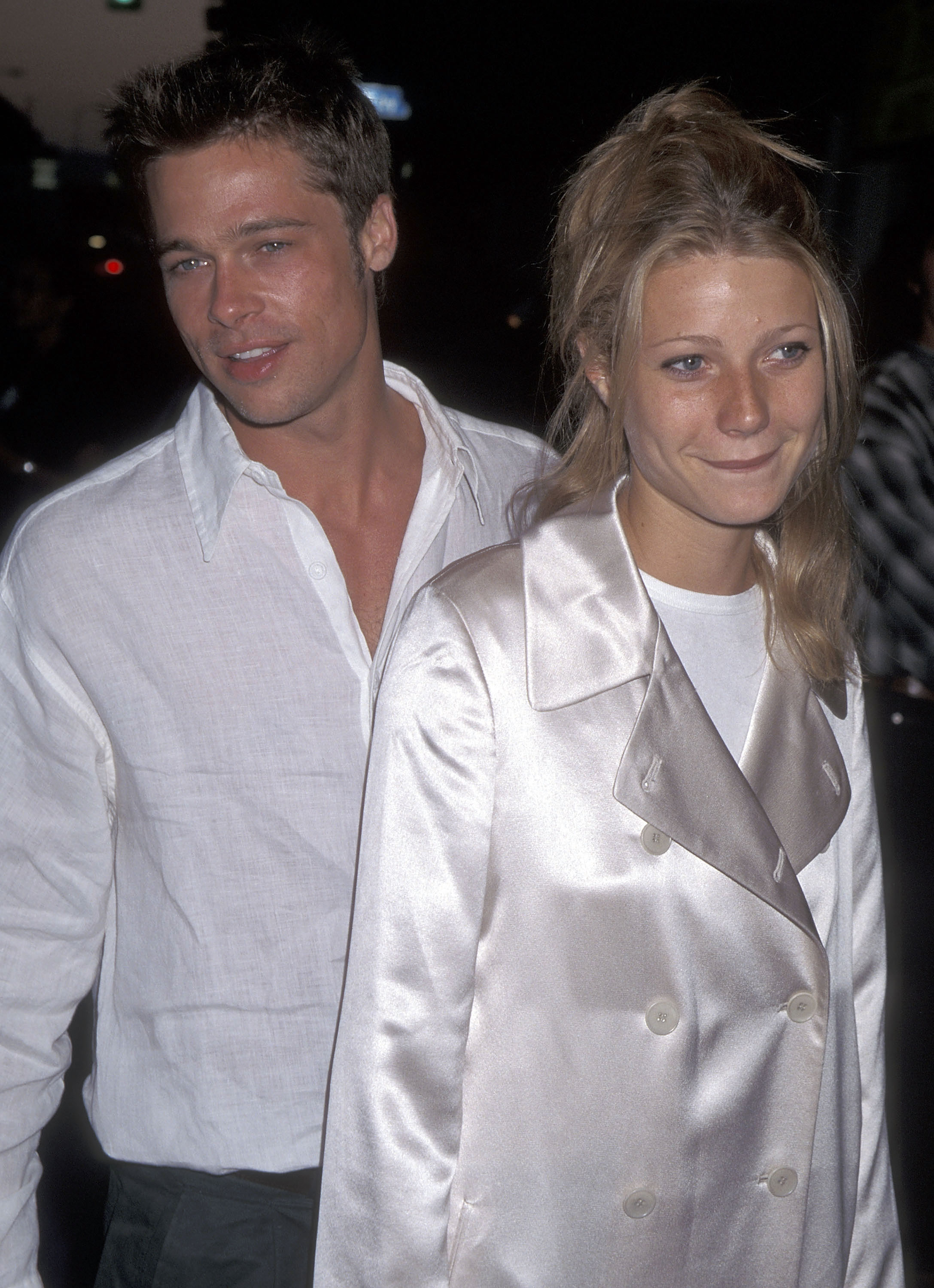 Brad Pitt and Gwyneth Paltrow at the "Living in Oblivion" premiere in West Los Angeles, California on July 12, 1995 | Source: Getty Images